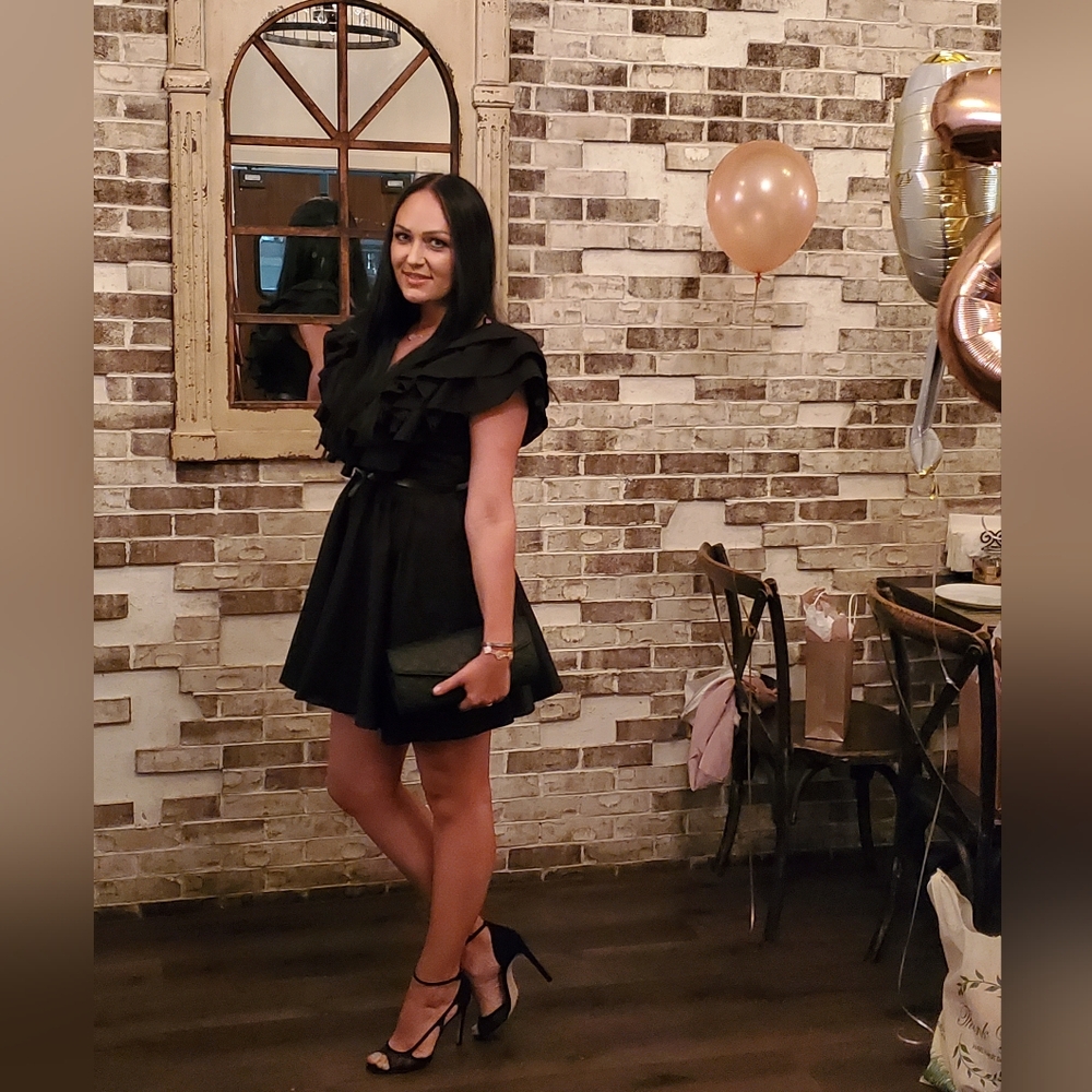 Imperial mini black dress size S.